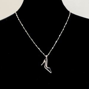 Rhinestone High Heel Pendant